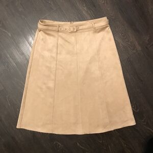 Ann Taylor Tan Pencil Midi Skirt for Cocktail